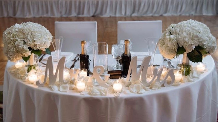 Mr & Mrs Wedding Table Sign