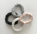 4-Pack Luxury Pure Mulberry Silk Hair Scrunchies