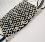 Luxury Diamond Eye Rhinestone Face Mask Cover (OPTIONAL cotton mask)