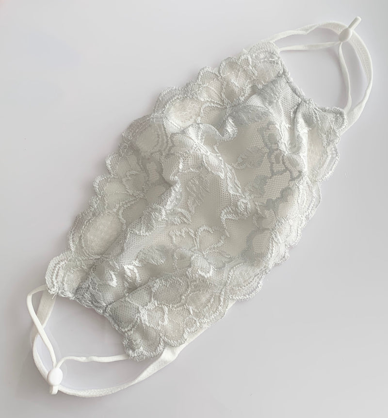 Lace Face Mask + BONUS white cotton face mask