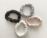 4-Pack Luxury Pure Mulberry Silk Hair Scrunchies