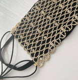 Luxury Gold Rhinestone Face Mask Cover (OPTIONAL cotton mask)