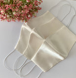 Satin Bridal Party Wedding Face Masks (5 sets)