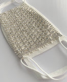 Luxury Round Rhinestone Face Mask Cover (OPTIONAL cotton mask)