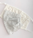 Lace Face Mask + BONUS white cotton face mask