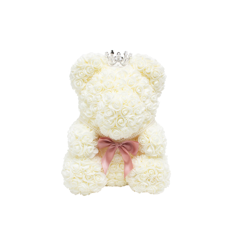 Original Rose Bear - Creamy White