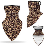 Cheetah Neck Gaiter with Ear Loops | Teens & Adults | Face Neck Covering