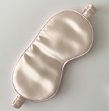 Luxury Gift Set - Pure Mulberry Silk Eye Mask 3 Size Scrunchies Headband + BONUS Mesh Laundry Bag