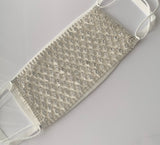 Luxury Round Rhinestone Face Mask Cover (OPTIONAL cotton mask)
