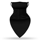 Black Neck Gaiter with Ear Loops | UNISEX | Face Neck Covering