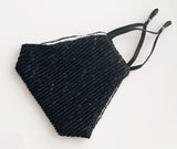Luxury Glam Black Sequin Face Mask