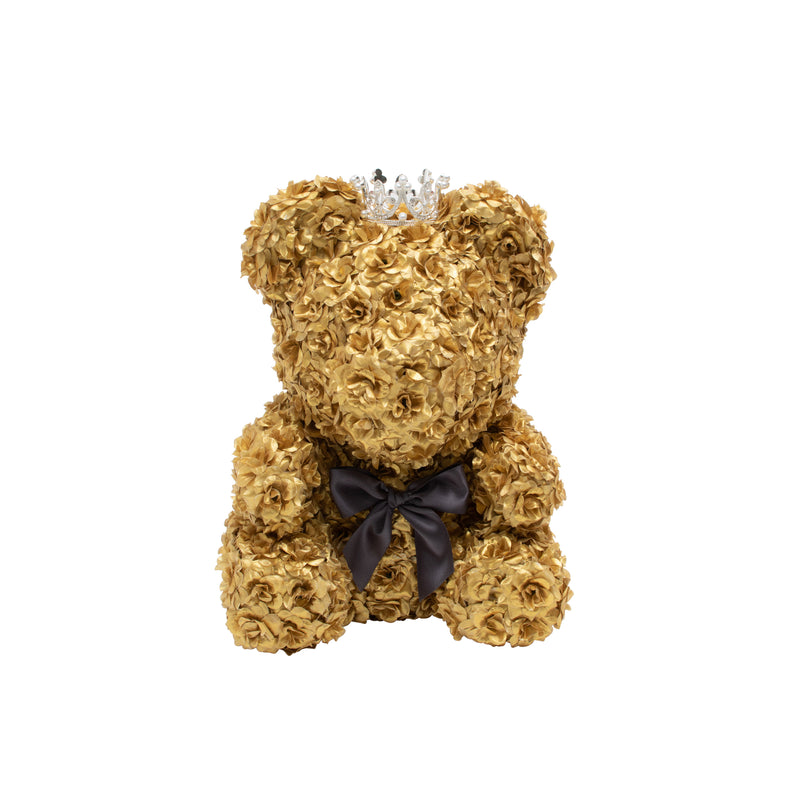 Ultimate Luxury Rose Bear - 24K Gold