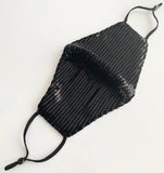 Luxury Black Sequin Face Mask
