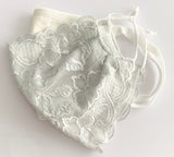 Lace Face Mask + BONUS white cotton face mask