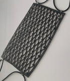 Luxury Black Rhinestone Face Mask Cover (OPTIONAL cotton mask)