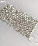 Luxury Round Rhinestone Face Mask Cover (OPTIONAL cotton mask)