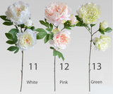 Artificial 3-head Peony Flower - 1 piece