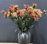 Artificial 3-head Dragon Claw Chrysanthemum Silk Flower - 1 piece