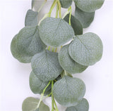 Artificial Rattan Vine Silk Eucalyptus Money Leaf - 1 piece