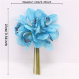 Artificial Real Touch Cymbidium Orchids - 6 pieces