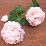Artificial 3-branch Peony Rose flower - 1 piece