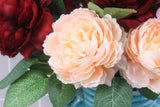 Artificial 3-branch Peony Rose flower - 1 piece