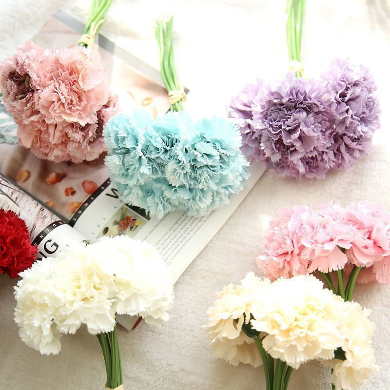 Artificial Carnation Flower Bouquet
