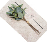 Artificial 5-branch Eucalyptus Leaves