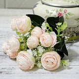 Artificial Small Camellia Flower Bouquet
