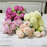 Artificial Small Camellia Flower Bouquet