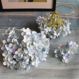 Artificial Silk Hydrangea Flower Heads - 6 pieces