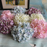 Artificial Silk Hydrangea Flower Heads - 6 pieces