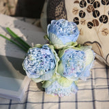 Artificial Peony Bouquet - 5 pieces