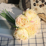 Artificial Peony Bouquet - 5 pieces