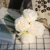 Artificial Peony Bouquet - 5 pieces