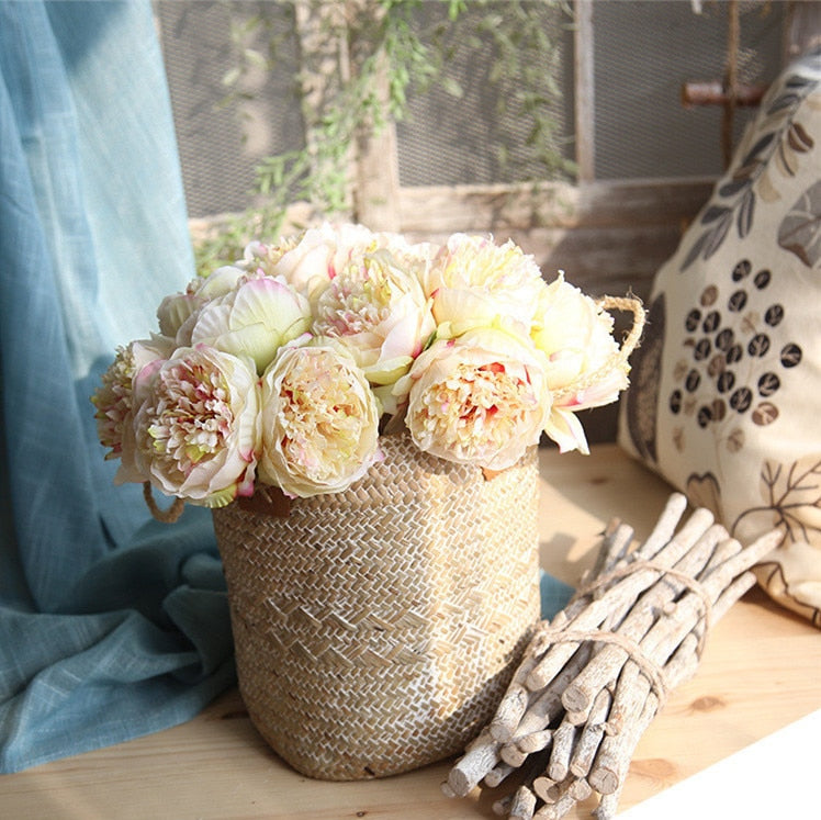 Artificial Peony Bouquet - 5 pieces