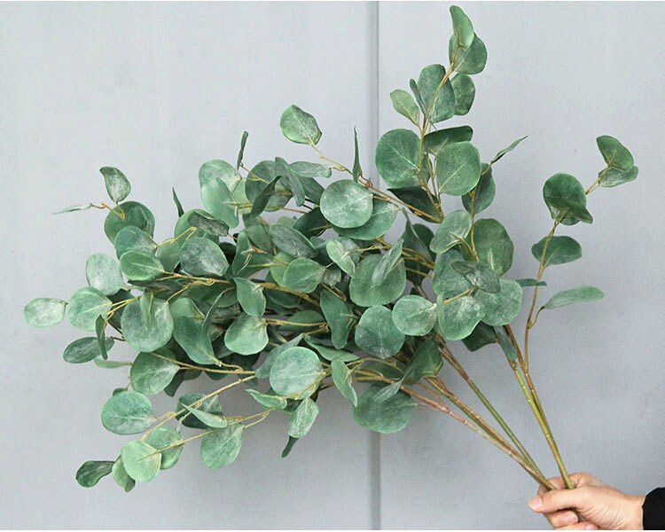 Artificial Silk French Eucalyptus Money Leaf - 1 piece