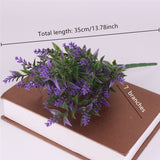 Artificial 7-head Lavender Flower Bouquet - 1 piece