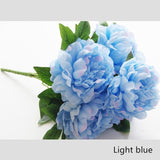 Artificial 5-head French Peony Bouquet