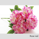 Artificial 5-head French Peony Bouquet