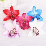 Artificial Cymbidium Orchid Flower Heads - 6 pieces