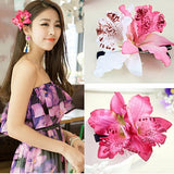 Artificial Cymbidium Orchid Flower Heads - 6 pieces