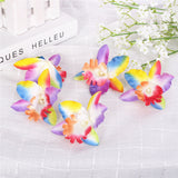 Artificial Cymbidium Orchid Flower Heads - 6 pieces