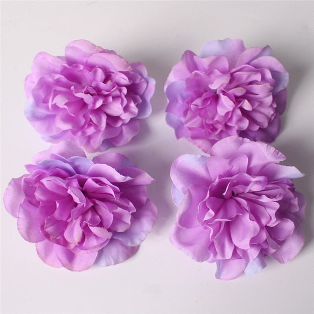 Artificial Dahlia Silk Flower Heads - 50 pieces
