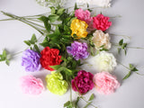 Artificial Dahlia Silk Flower Heads - 50 pieces