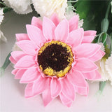 Sunflower Soap Flower Heads - 12 pieces