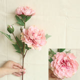 Artificial Silk Single-branch Peony Flower - 1 piece