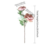 Artificial Silk Single-branch Peony Flower - 1 piece