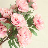 Artificial Silk Single-branch Peony Flower - 1 piece