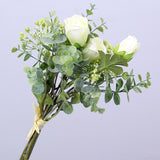 Artificial Small Rose Lotus Baby's Breath Bouquet